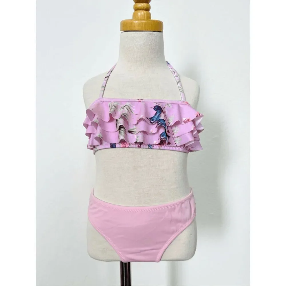 Stella Cove Girls 7 Bikini 2-piece Ruffled Swimsuit